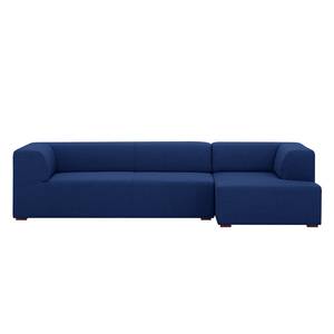 Ecksofa Seed IV Webstoff Stoff Ramira: Blau - Longchair davorstehend rechts