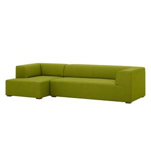 Ecksofa Seed IV Webstoff Stoff Ramira: Limette - Longchair davorstehend links