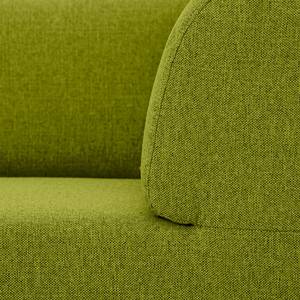 Ecksofa Seed IV Webstoff Stoff Ramira: Limette - Longchair davorstehend links