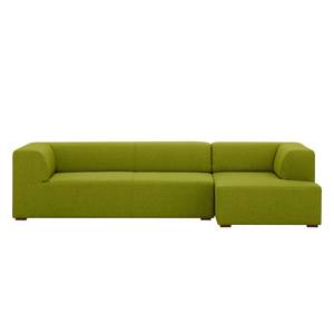 Ecksofa Seed IV Webstoff Stoff Ramira: Limette - Longchair davorstehend rechts