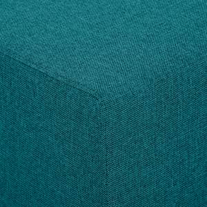 Canapé d'angle Seed IV Tissu Tissu Ramira : Turquoise - Méridienne courte à droite (vue de face)