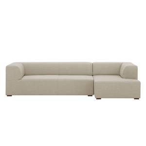 Ecksofa Seed IV Webstoff Stoff Selva: Beige - Longchair davorstehend rechts