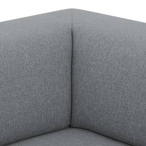 Ecksofa Seed IV Webstoff Stoff Selva: Grau - Longchair davorstehend rechts