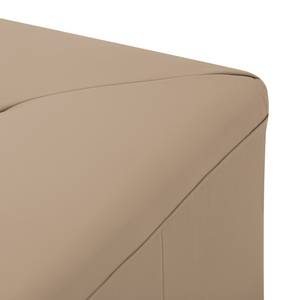 Ecksofa Seed V Echtleder Echtleder Gad: Taupe