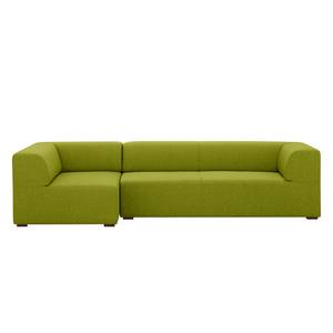 Ecksofa Seed V Webstoff Stoff Ramira: Limette - Armlehne davorstehend rechts