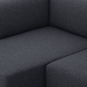 Ecksofa Seed VI Webstoff Webstoff Milan: Anthrazit - Longchair davorstehend rechts