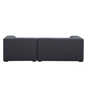 Ecksofa Seed VI Webstoff Webstoff Milan: Anthrazit - Longchair davorstehend rechts