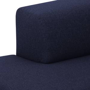 Ecksofa Seed VI Webstoff Webstoff Milan: Dunkelblau - Longchair davorstehend rechts