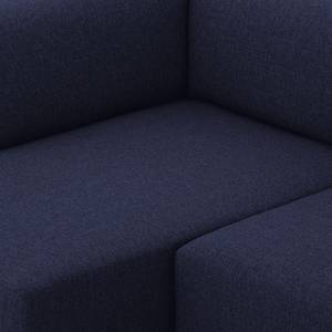 Ecksofa Seed VI Webstoff Webstoff Milan: Dunkelblau - Longchair davorstehend rechts