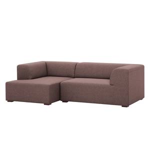 Ecksofa Seed VI Webstoff Webstoff Milan: Grau-Braun - Longchair davorstehend links