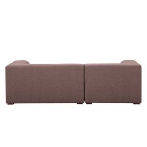 Ecksofa Seed VI Webstoff Webstoff Milan: Grau-Braun - Longchair davorstehend links