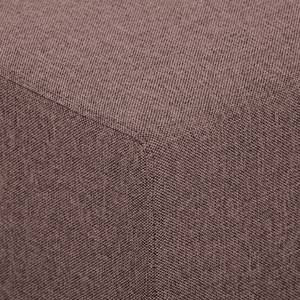 Ecksofa Seed VI Webstoff Webstoff Milan: Grau-Braun - Longchair davorstehend links