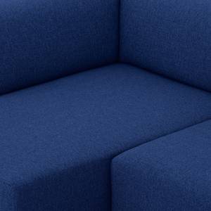 Ecksofa Seed VI Webstoff Stoff Ramira: Blau - Longchair davorstehend rechts