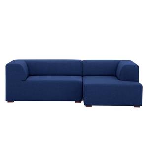 Ecksofa Seed VI Webstoff Stoff Ramira: Blau - Longchair davorstehend rechts