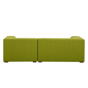 Ecksofa Seed VI Webstoff Stoff Ramira: Limette - Longchair davorstehend rechts