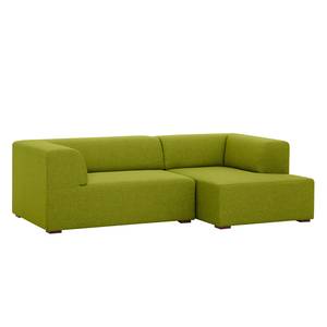 Ecksofa Seed VI Webstoff Stoff Ramira: Limette - Longchair davorstehend rechts