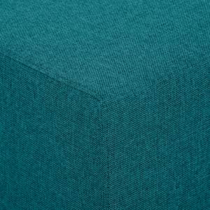 Canapé d'angle Seed VI Tissu Tissu Ramira : Turquoise - Méridienne courte à droite (vue de face)