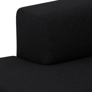 Ecksofa Seed VI Webstoff Stoff Selva: Anthrazit - Longchair davorstehend rechts