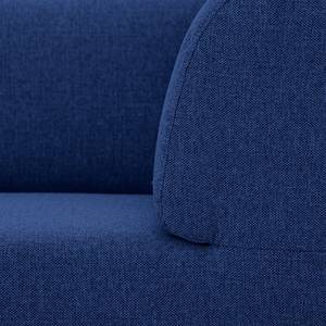 Ecksofa Seed VII Webstoff Stoff Ramira: Blau - Ottomane davorstehend links