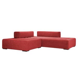 Modulares Sofa Roxbury I Webstoff Stoff Kiara: Rot - Breite: 220 cm
