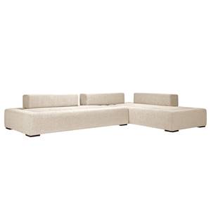 Modulares Sofa Roxbury II Webstoff Stoff Kiara: Beige-Grau I - 330 x 64 cm
