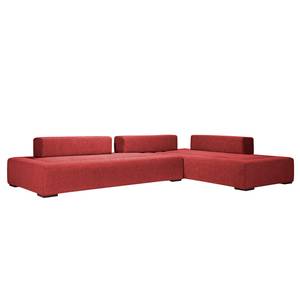 Modulares Sofa Roxbury II Webstoff Stoff Kiara: Rot - 330 x 64 cm