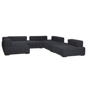 Modulares Sofa Roxbury V Webstoff Stoff Naya: Anthrazit - Breite: 300 cm