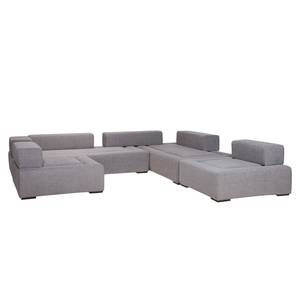 Modulares Sofa Roxbury V Webstoff Stoff Kiara: Grau - Breite: 300 cm