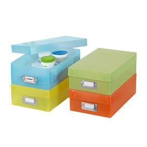 Boîtes de rangement (Lot 10) Multicolore - Matière plastique - 10 x 30 x 19 cm