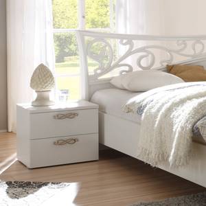 Commode de chevet Ambrosia Blanc brillant