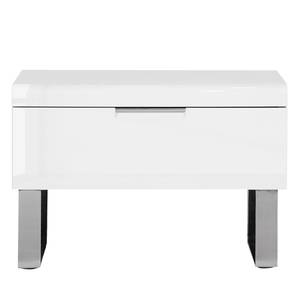 Table de chevet Bianco III Blanc brillant