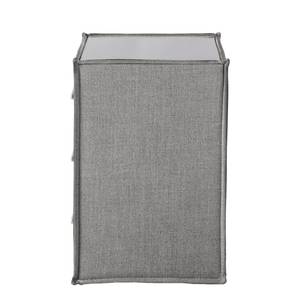 Nachtkommode Kinx Grau - Glas - Textil - 50 x 57 x 40 cm