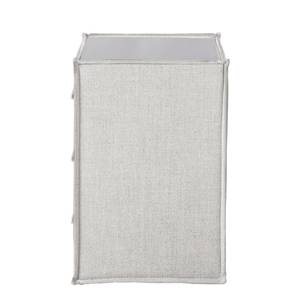 Table de chevet Kinx Blanc - Verre - Textile - 50 x 57 x 40 cm