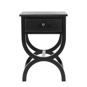 Table de chevet Maxine Pin massif - Noir