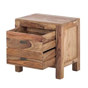 Commode de nuit Yoga Bois Sheesham, noyer naturel