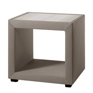 Table de nuit Masetto Cuir synthétique - Taupe