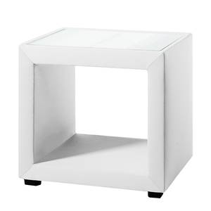 Table de nuit Masetto Cuir synthétique - Blanc