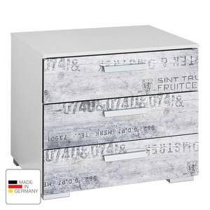 Nachtkommode Sumatra Grau - Holzwerkstoff - Holzart/Dekor - 55 x 49 x 42 cm
