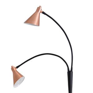 LED-staande lamp Cooper staal - 2 lichtbronnen