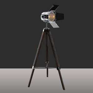 Stehleuchte Tripod Copper Chrom / Kiefer massiv - 1-flammig