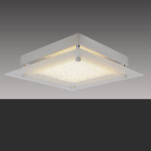 LED-plafondlamp Diamond I glas/staal - 60 lichtbronnen