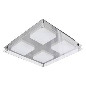 Plafonnier LED Square Shine II Plexiglas / Acier - Nb d'ampoules : 4