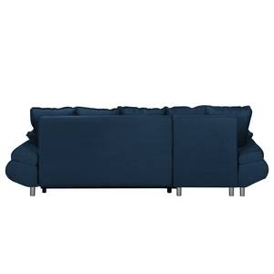 Canapé d'angle Sibson (amovible) Tissage à plat - Bleu foncé