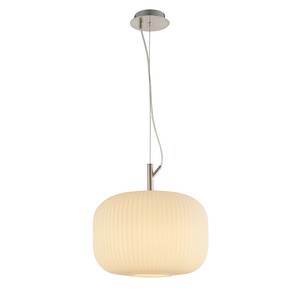 Hanglamp Anica glas/ijzer - 1 lichtbron - Diameter: 35 cm