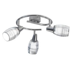 LED-spot Nori II effectglas/ijzer - 3 lichtbronnen