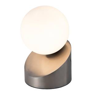Lampe Alisa Verre / Fer - 1 ampoule - Nickel mat