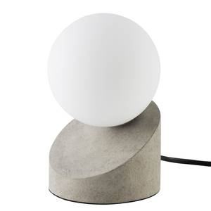 Lampe Alisa Verre / Fer - 1 ampoule - Imitation béton