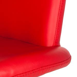 Fauteuil lounge Norman Cuir synthétique rouge