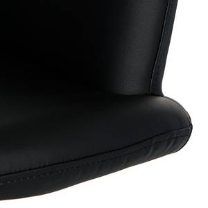 Loungefauteuil Norman zwart kunstleer