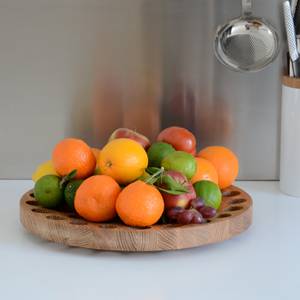 Porta frutta Geo I Legno massello di quercia